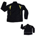 Yj-3003 negro poliester deporte deportivo deportivo chaqueta para hombres